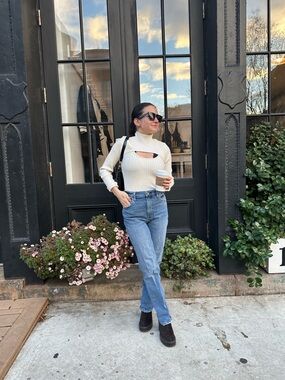 Brown with faux fur mules